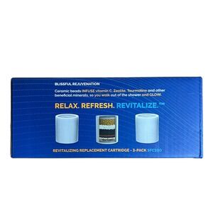 AquaBliss Revitalizing Replacement Shower Filter Cartridges SFC100 2 Pack NEW